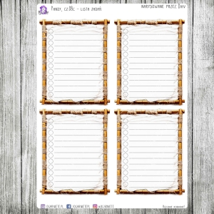 Pandy, cz.08c - lista zadań