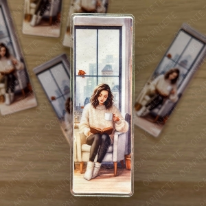 Zakładka do książek - Dziewczyna przy oknie 01