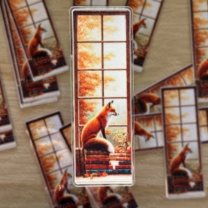 Zakładka do książek - Lisek przy oknie 01