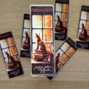 Zakładka do książek - Lisek przy oknie 02