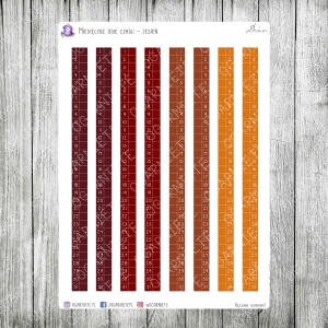 Miesięczne osie czasu - jesień