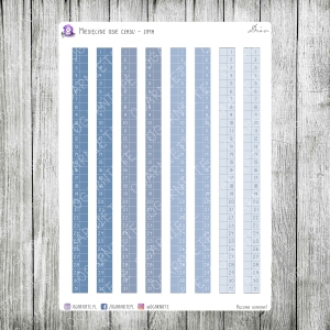 Miesięczne osie czasu - zima