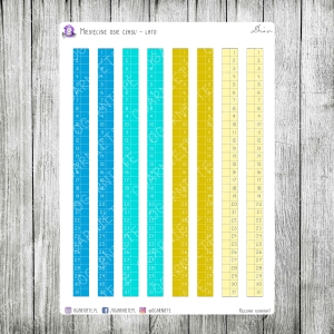 Miesięczne osie czasu - lato