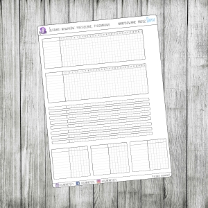 Śledziki nawyków: miesięczne, tygodniowe - puste