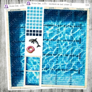 Splash Zone, cz.07a - kalendarz miesięczy duży, dwustronny