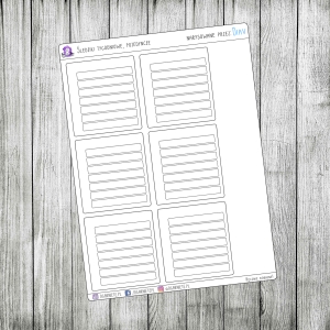 Śledziki tygodniowe, pojedyncze - puste