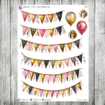 Urodziny, cz.06b - flagi dekoracyjne