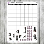 Purrfekcja, cz.07b - kalendarz miesięczny