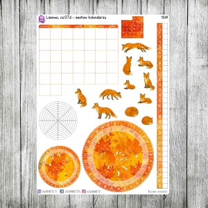 Lisiewo, cz.07d - zestaw kalendarzy miesięcznych