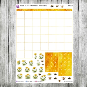 Bzzzz, cz.07c - kalendarz miesięczny