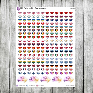 ESC Party, cz.06i - flagi serduszka