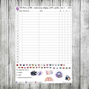 ESC Party, cz.06k - karty do oceniania (dodatkowe kategorie)