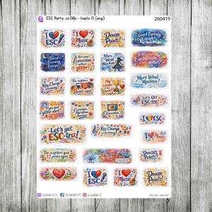 ESC Party, cz.06b - eurohasła :)