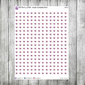ESC Party, cz.04d - kropki serduszka 5mm