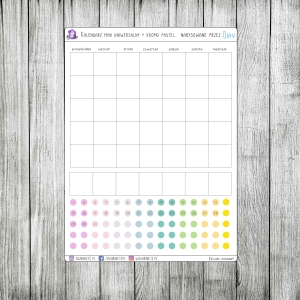 Kalendarz uniwersalny (mini) + kropki