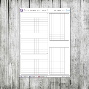 Śledziki tygodniowe, puste, rozmiar M